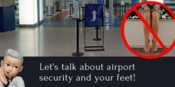 MD Podiatrist Discusses Risks of Going Barefoot at the Airport