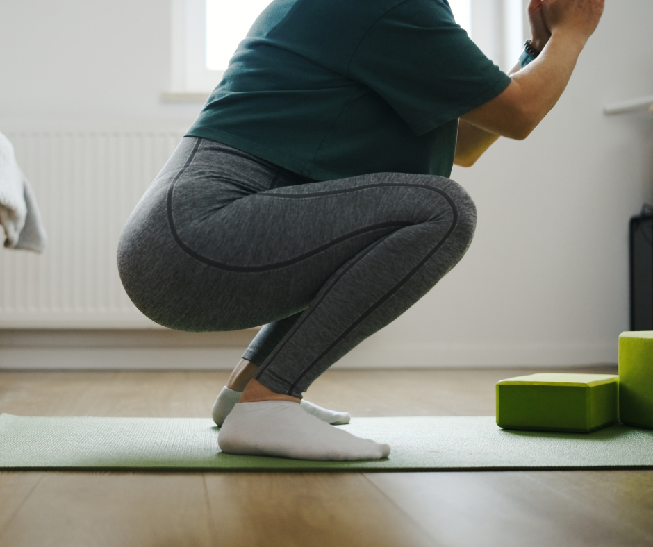 woman doing squat